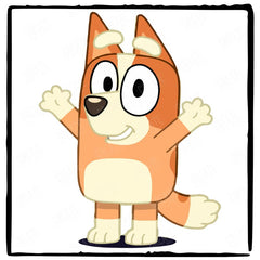 BLUEY Bingo Happy Blue Kids TV Design