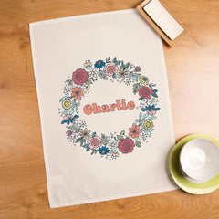 Flower Wreath Colourful Personalised Pattern Design
