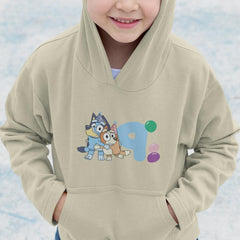 Happy Bluey & Bingo Character 9th Birthday Balloons Number Design