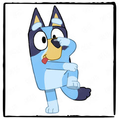 BLUEY Funny Blue Kids TV Design