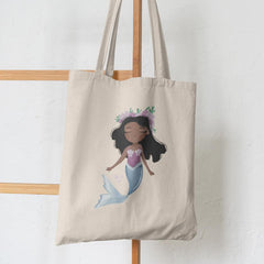 Mermaid Dark Hair Kids Baby Pattern Design