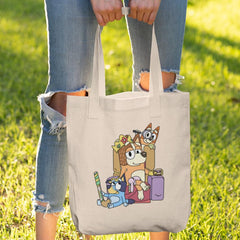 BLUEY Chilli Mum With Bluey And Bingo Blue Kids TV Design