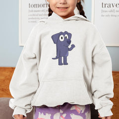 BLUEY Jean Luc Waving Happy Blue Kids TV Design