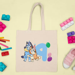 Happy Bluey & Bingo Character 9th Birthday Balloons Number Design