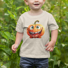 Goofy Orange Pumpkin Kids Halloween Character Design
