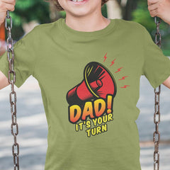 Dad It's Your Turn Funny Baby Pattern Design