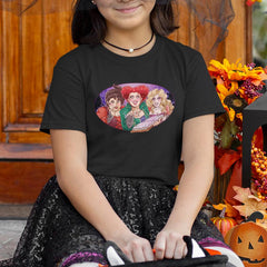 Hocus Pocus Sister Witches Oval Style Halloween Design