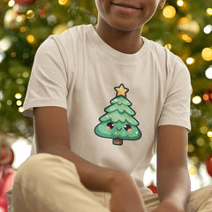 Cute Smiling Christmas Tree Kids Christmas Character Design