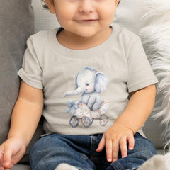 Blue Cute Carriage Pattern Design