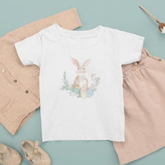 Easter Bunny Rabbit with Egg Wreath Design