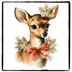 Christmas Cute Deer Gifts Pattern Design