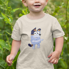 BLUEY Stripe Happy Blue Kids TV Design