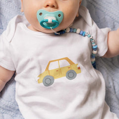 Cartoon Yellow Car Kids Baby Pattern Design