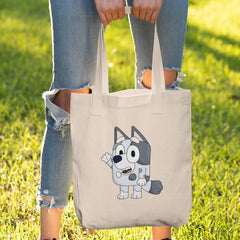 BLUEY Muffin Heeler Dog Waving Pose Kids TV Design