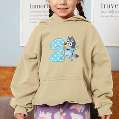 Happy Bluey Character 2nd Birthday Number Design