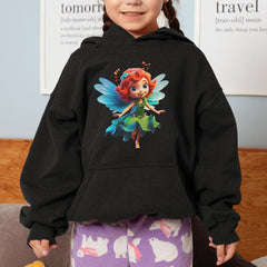 Red Haired Girl Fairy in Green Dress Kids Design