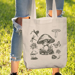 Large Mushroom with Snails Design