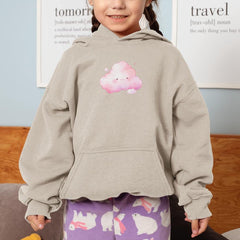 Cute Pink Smiley Cloud Pattern Design
