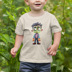 Frankenstien's Monster Orange Gloves Kids Halloween Character Design