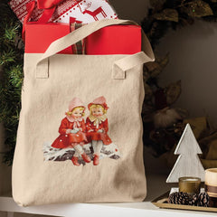 Christmas Girls Snowy Gifts Pattern Design