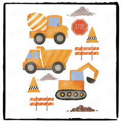 Orange Construction Vehicle Design
