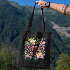 Shine On Pink Flowers Quote Affirmation Design