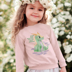 Green Dragon on Purple Clouds Design