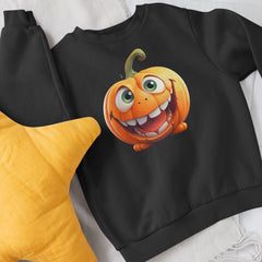 Goofy Orange Pumpkin Kids Halloween Character Design