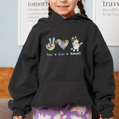 BLUEY Peace Love Bandit Blue Kids TV Design