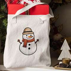 Cute Snowman In Hat And Scarf Kids Christmas Character Design