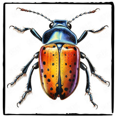 Pretty Nature Insect Bug Pattern Design