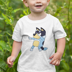 BLUEY Bandit Dad Dancing Left Blue Heeler Kids TV Design