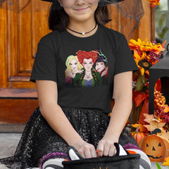 Hocus Pocus Sister Witches Anime Style Halloween Design