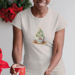 Christmas Chocolate Drink Christmas Tree Pattern Design
