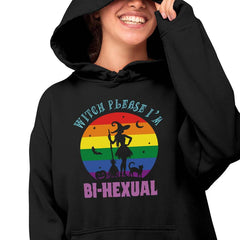 Witch Please I'm Bi-Hexual LGBTQ Rainbow Pride Design