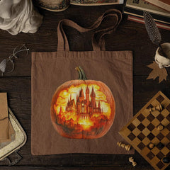 Harry Potter Themed Pumpkin Hogwarts Pattern Design