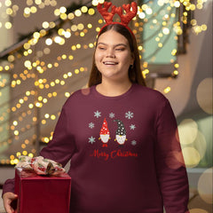 Christmas Gnomes with Blue Snowflake Design