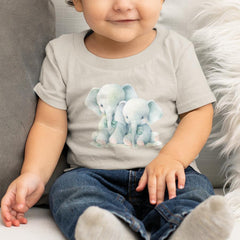Cute Blue Elephants Pattern Design