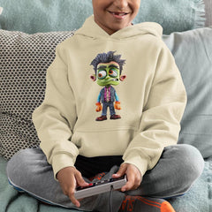 Frankenstien's Monster Orange Gloves Kids Halloween Character Design