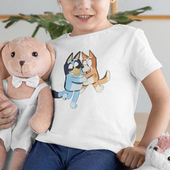 BLUEY and BINGO Hugging Blue Kids TV Design