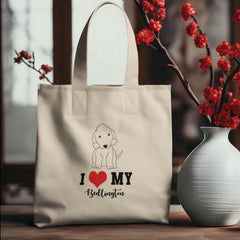 Cute Dog I Love My Bedlington Animal