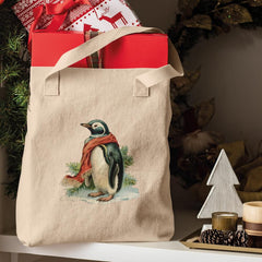 Christmas Penguin Scarf Pattern Design