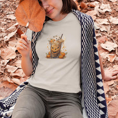 Halloween Coffee Pumpkin Spice Spooky Fall Pattern Design