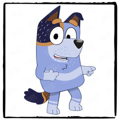 BLUEY Stripe Happy Blue Kids TV Design