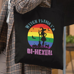 Witch Please I'm Bi-Hexual LGBTQ Rainbow Pride Design
