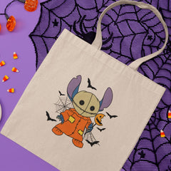 Halloween Stitch Pumpkin Bats Kids Cartoon Design