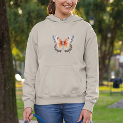 Beautiful Watercolour Orange Butterfly Pattern Design