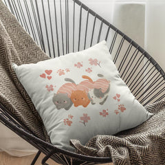 Japanese Sushi Cats with Pink Cherry Blossoms Design