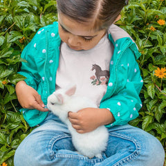 Brown Chestnut Horse with Pink Flowers Design