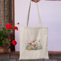 Bunch of Wild Flowers Plants Yellow Pink Design 1